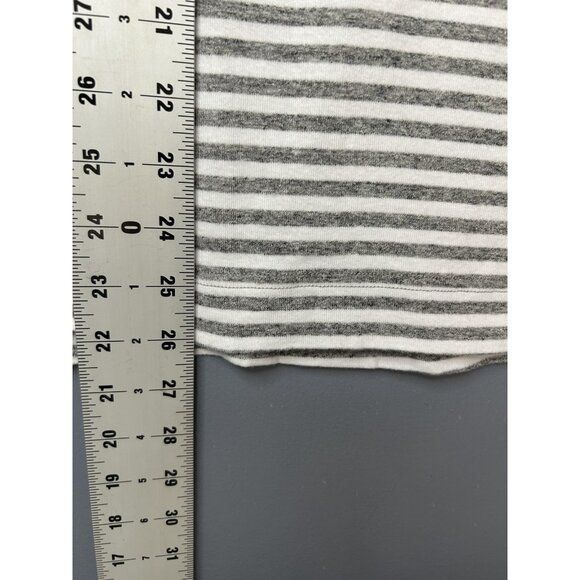 Duluth Trading Co Shirt Womens XL Gray White Striped Sleeveless Tank Top Casual - Picture 5 of 12
